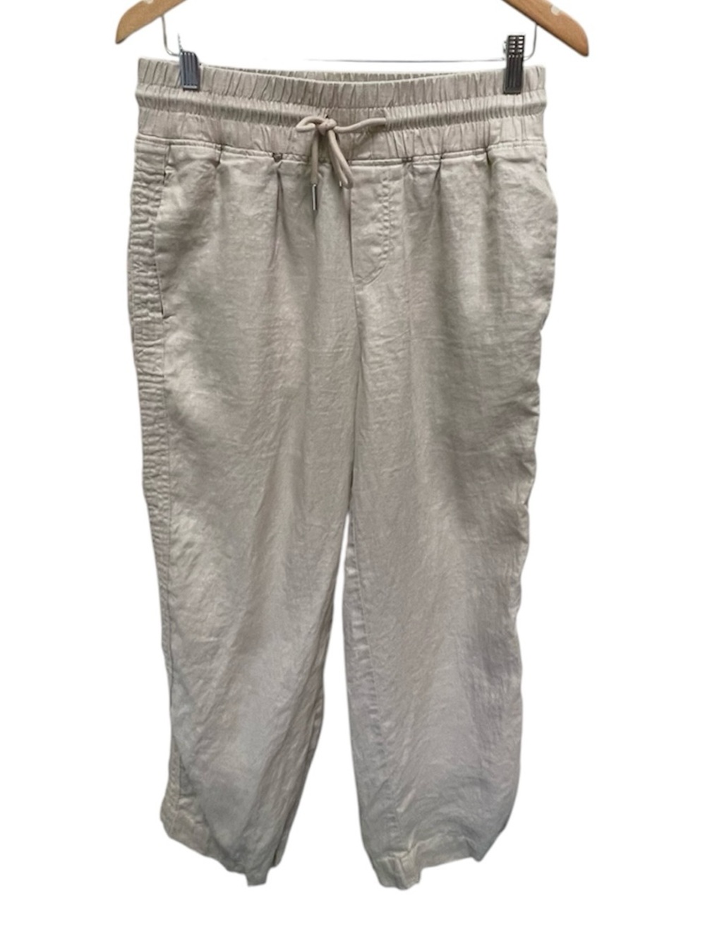 Quince 100% European Linen Wide Leg Pants in Driftwood Size Medium - Picture 5 of 15